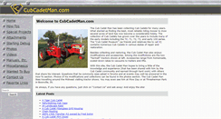 Desktop Screenshot of cubcadetman.com