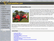 Tablet Screenshot of cubcadetman.com